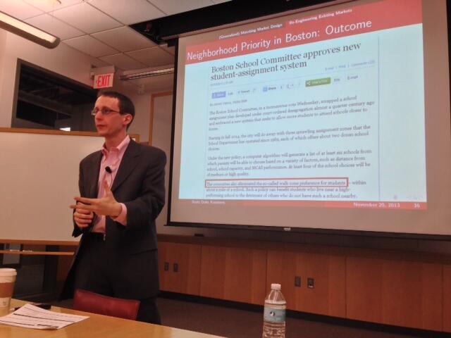 Market Design at work: Scott Kominers' matching algorithms help improve Boston public schools match